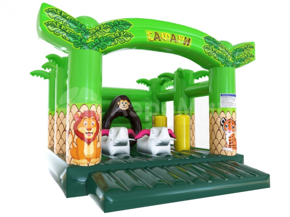 Надувной батут Сафари — небольшой, коммерческий на 17,5 м²