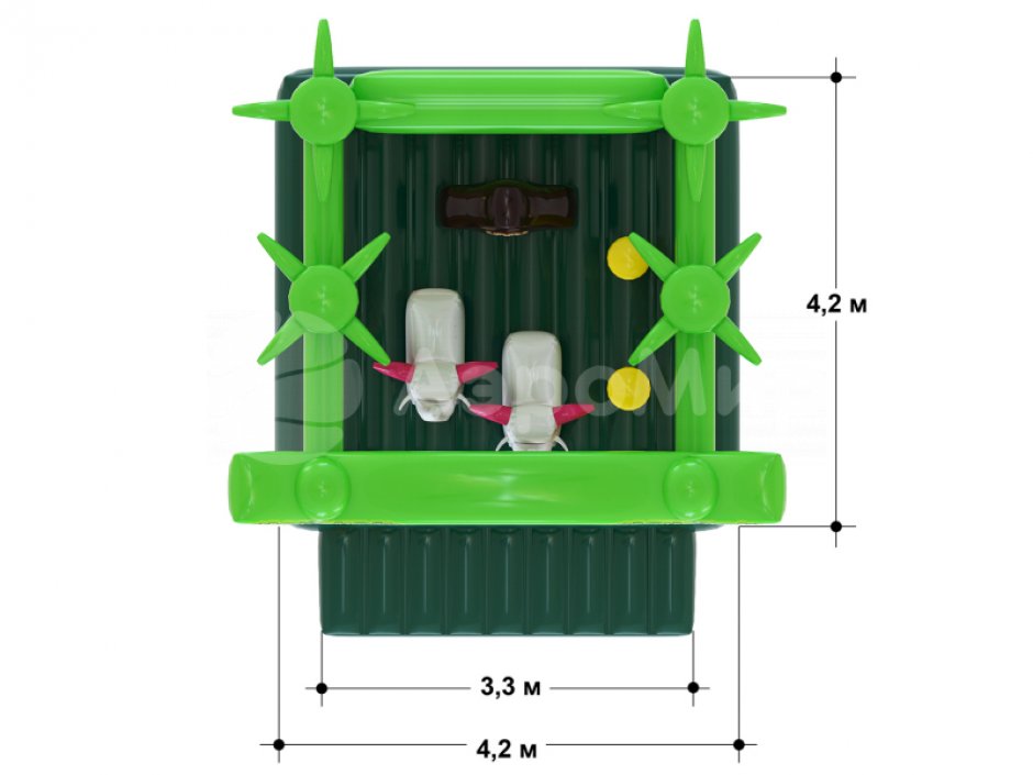 Надувной батут Сафари — небольшой, коммерческий на 17,5 м²