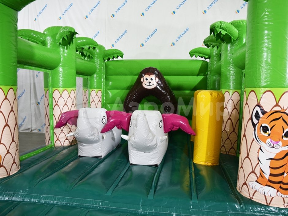 Надувной батут Сафари — небольшой, коммерческий на 17,5 м²