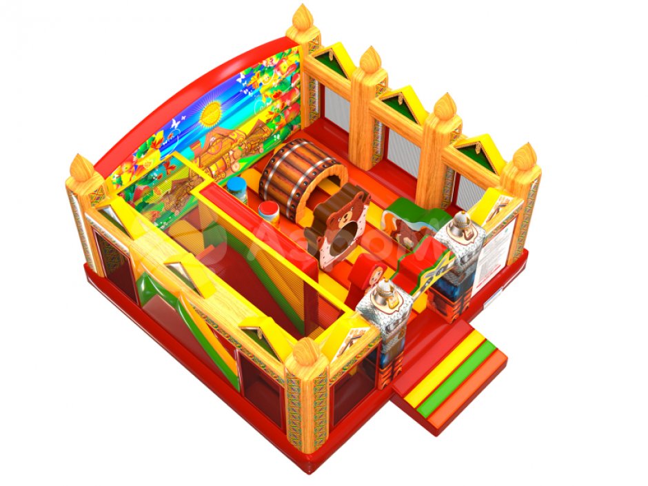 Надувной батут Сказка — авторские надувные батуты на 30 м²