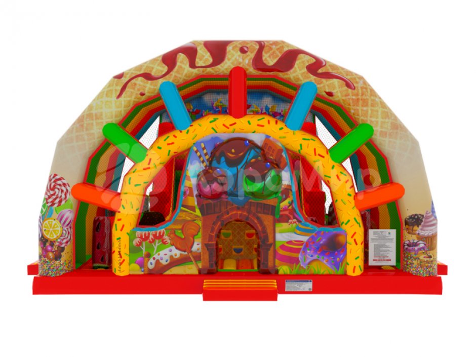 Сладкий мир  — надувной батут с крышей на 105 м²