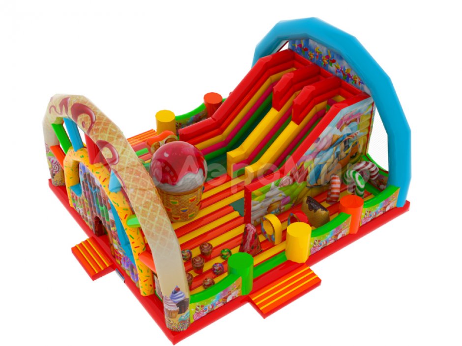 Сладкий мир  — надувной батут с крышей на 105 м²