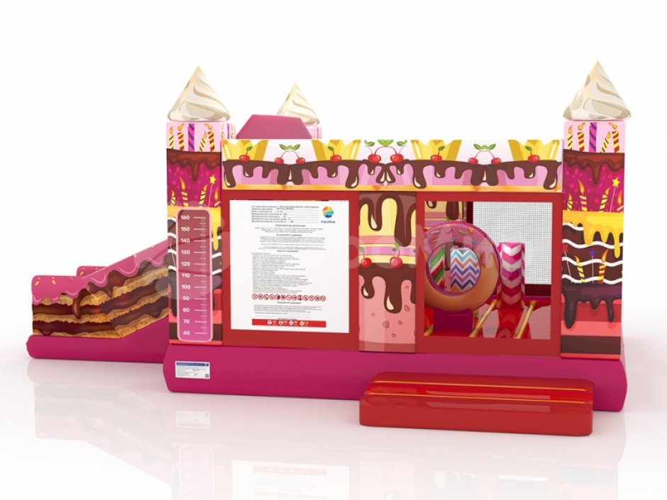 Надувной батут Сластена — детский батут на 16 м² для тематических праздников