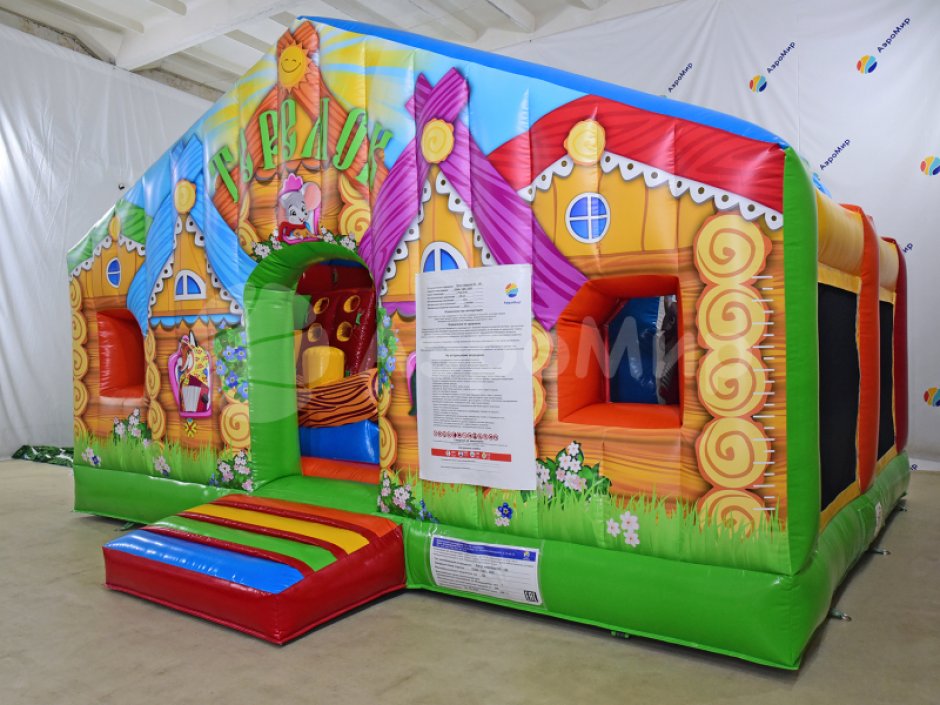 Надувной батут Теремок — небольшой коммерческий аттракцион на 27 м²