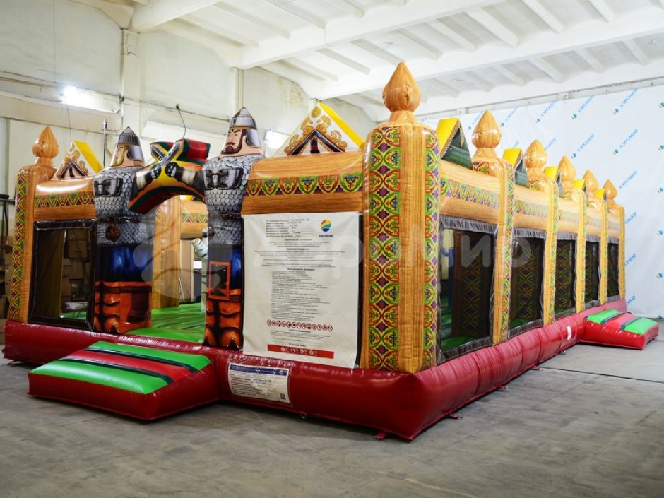 Большой надувной батутный комплекс Змей Горыныч