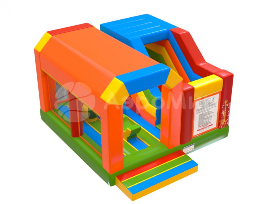 Надувной батут вечеринка — коммерческий надувной батут с крышей на ~25 м²