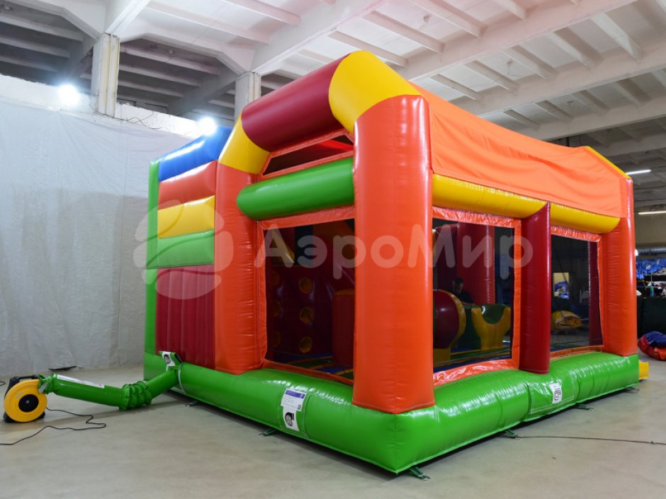 Надувной батут вечеринка — коммерческий надувной батут с крышей на ~25 м²