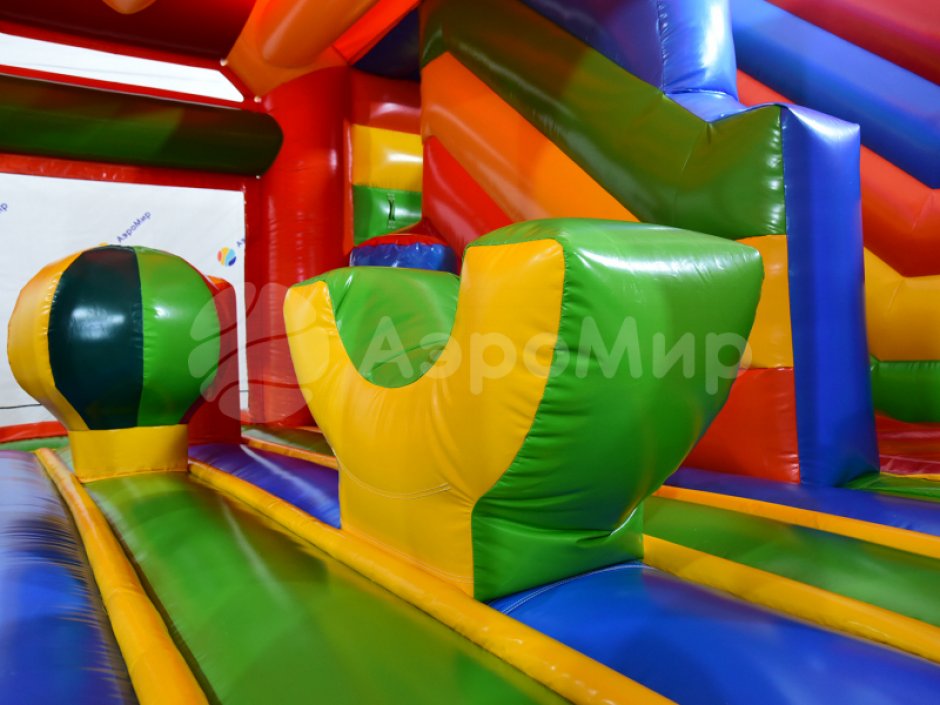 Надувной батут вечеринка — коммерческий надувной батут с крышей на ~25 м²