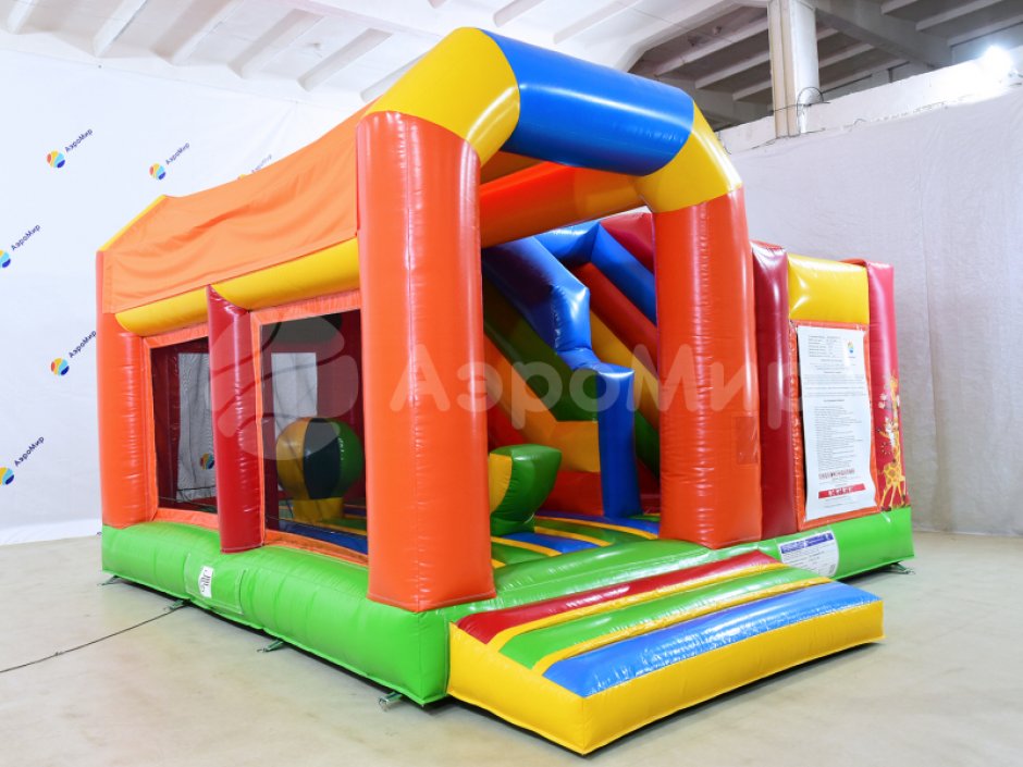 Надувной батут вечеринка — коммерческий надувной батут с крышей на ~25 м²