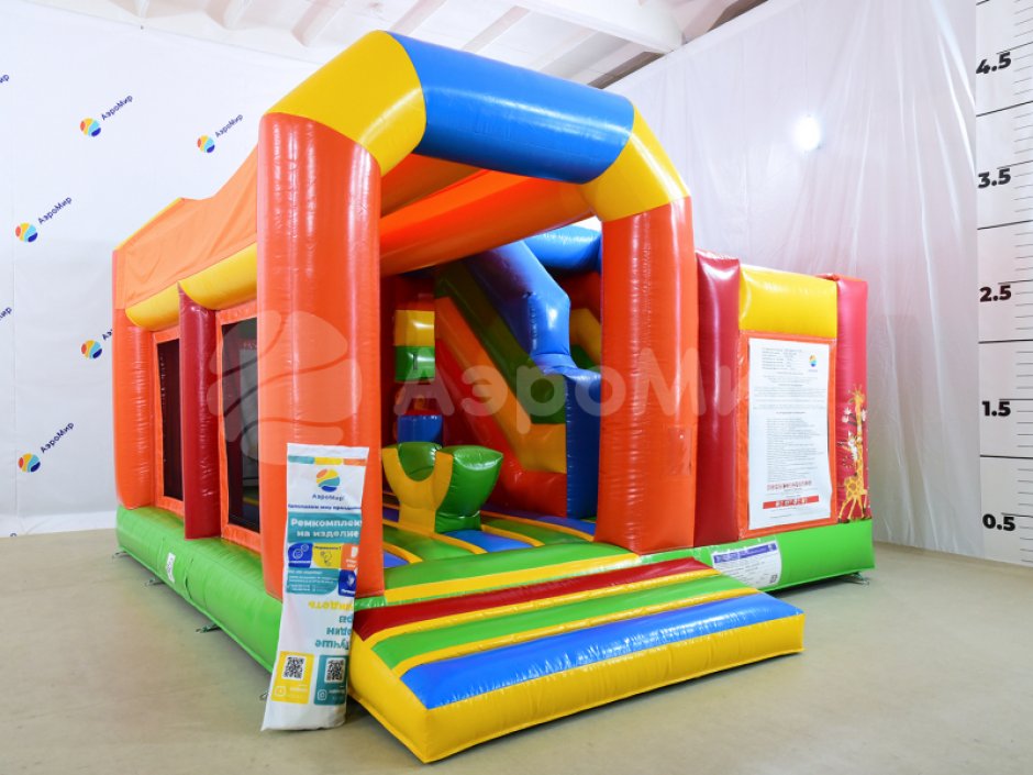 Надувной батут вечеринка — коммерческий надувной батут с крышей на ~25 м²