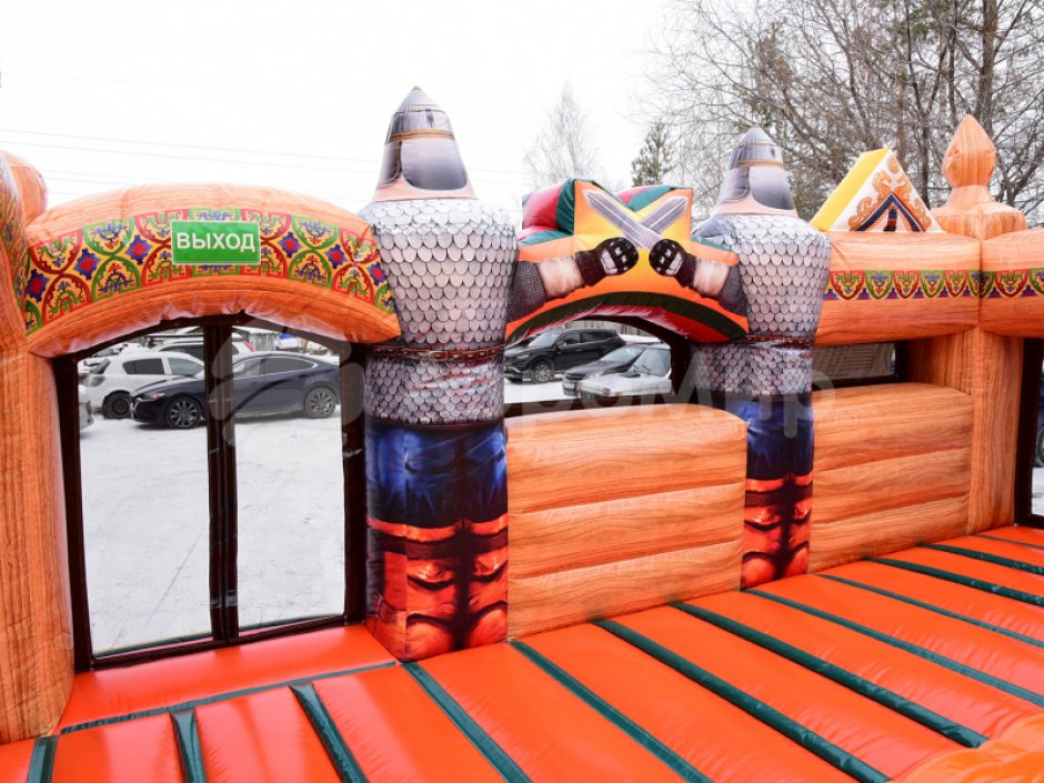 Надувной батут Большой Змей Горыныч — большой авторский батут-горка на 66 м²
