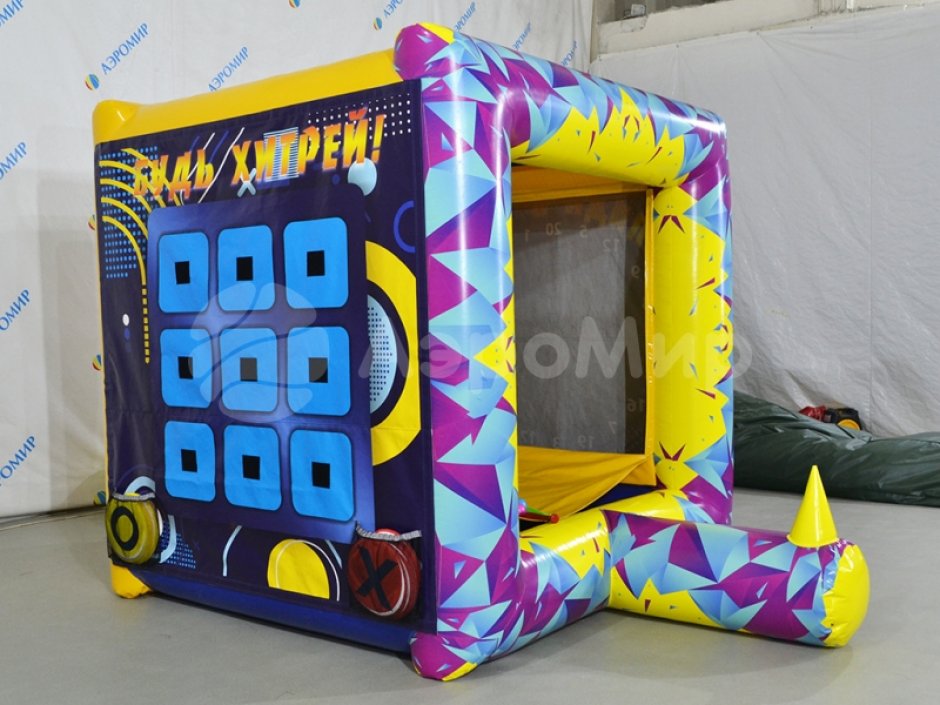 3 в кубе — игровой аттракцион бейсбол, крестики-нолики и дартс