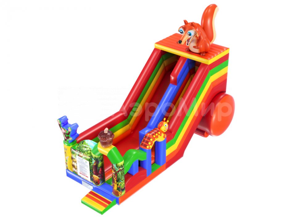 Надувной батут-горка Белка — площадью 40 м²