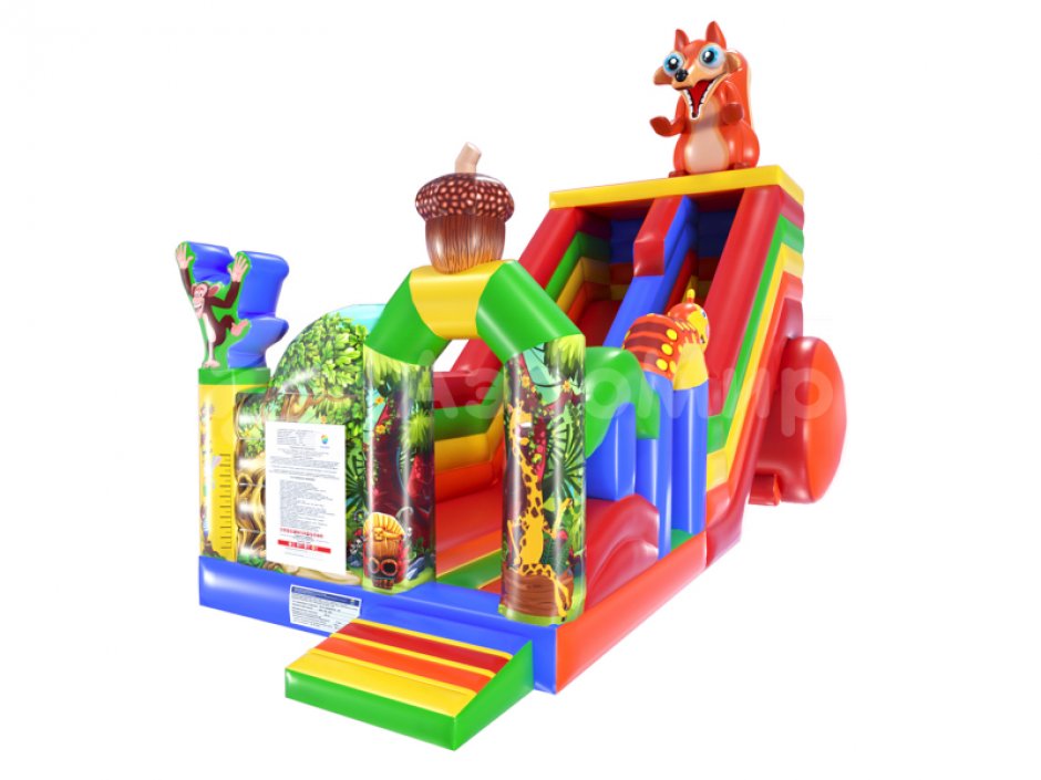 Надувной батут-горка Белка — площадью 40 м²