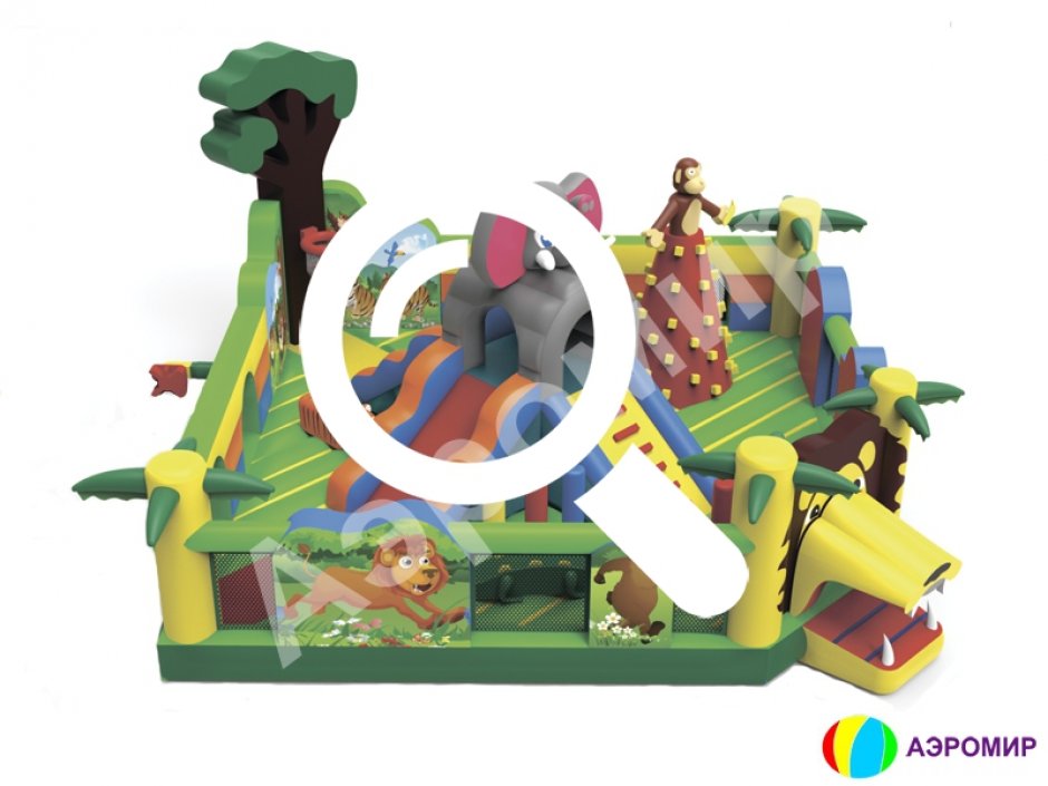 Большой надувной батут Чунга Чанга — коммерческий игровой надувной центр на 64 м²
