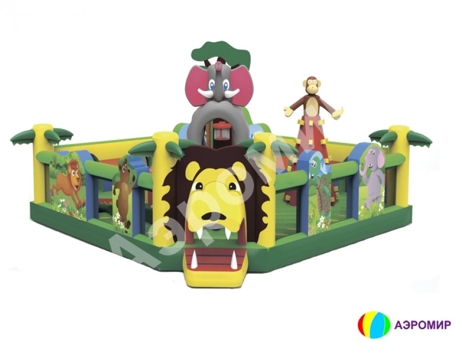 Большой надувной батут Чунга Чанга — коммерческий игровой надувной центр на 64 м²