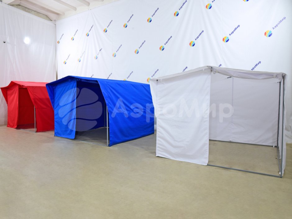 Каркасная палатка 2,5 х 2,5 м — металлокаркас, материал оксфорд + ПВХ