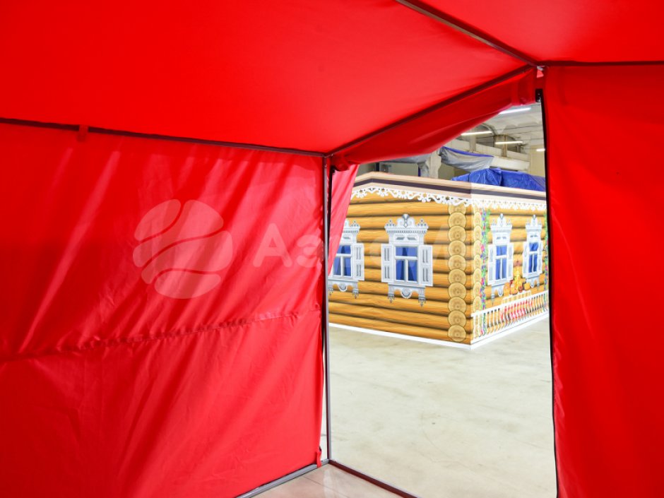 Каркасная палатка 2,5 х 2,5 м — металлокаркас, материал оксфорд + ПВХ