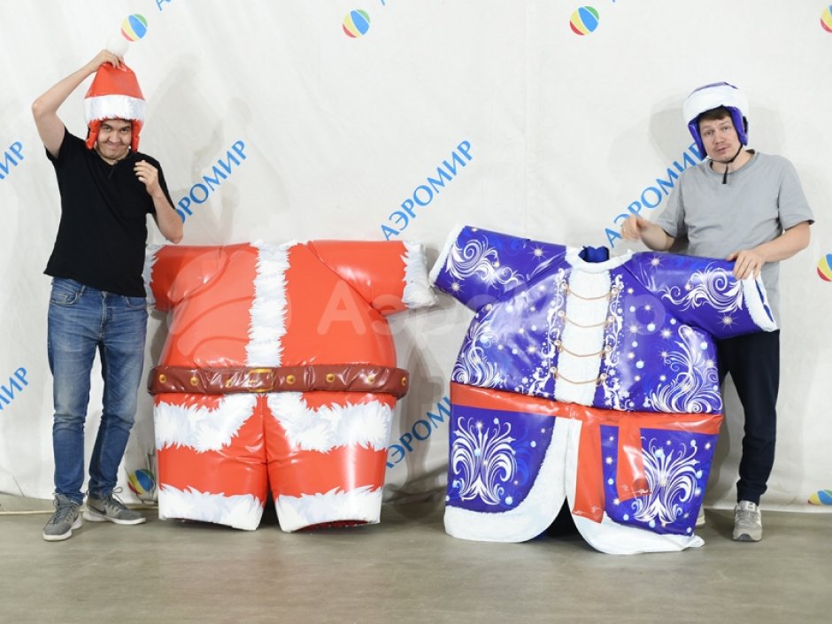 Битва Санты и Деда Мороза — игровой реквизит к новогодним играм и развлечениям