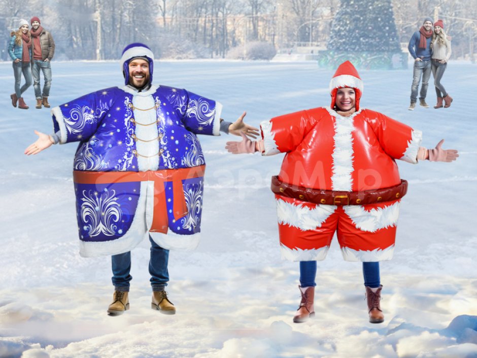 Битва Санты и Деда Мороза — игровой реквизит к новогодним играм и развлечениям