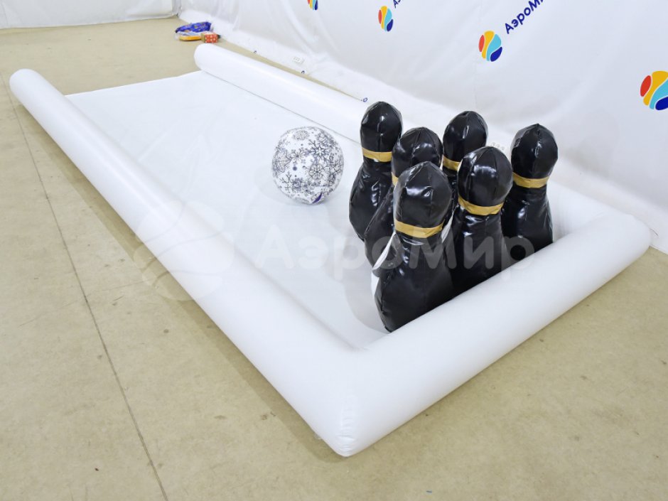 Надувной боулинг Пингвины
