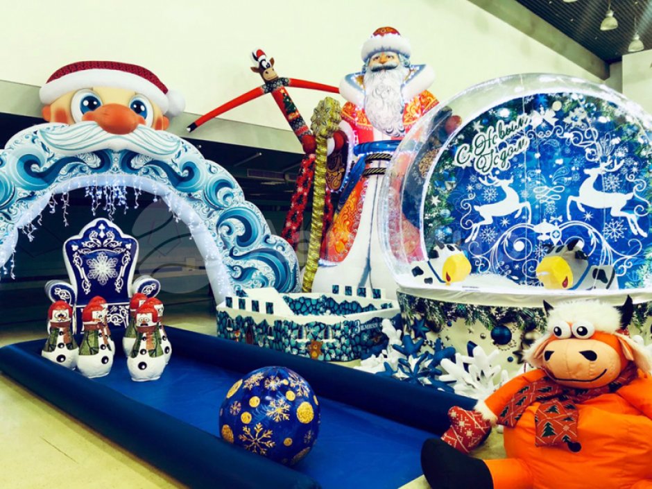 Гигантский боулинг — надувное игровое поле и мягкие кегли больших размеров