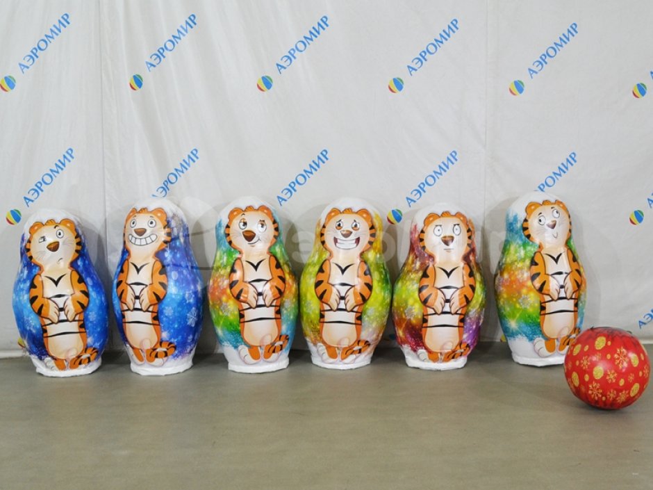 Надувные кегли Тигрули