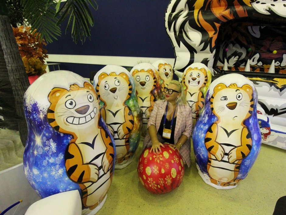 Надувные кегли Тигрули