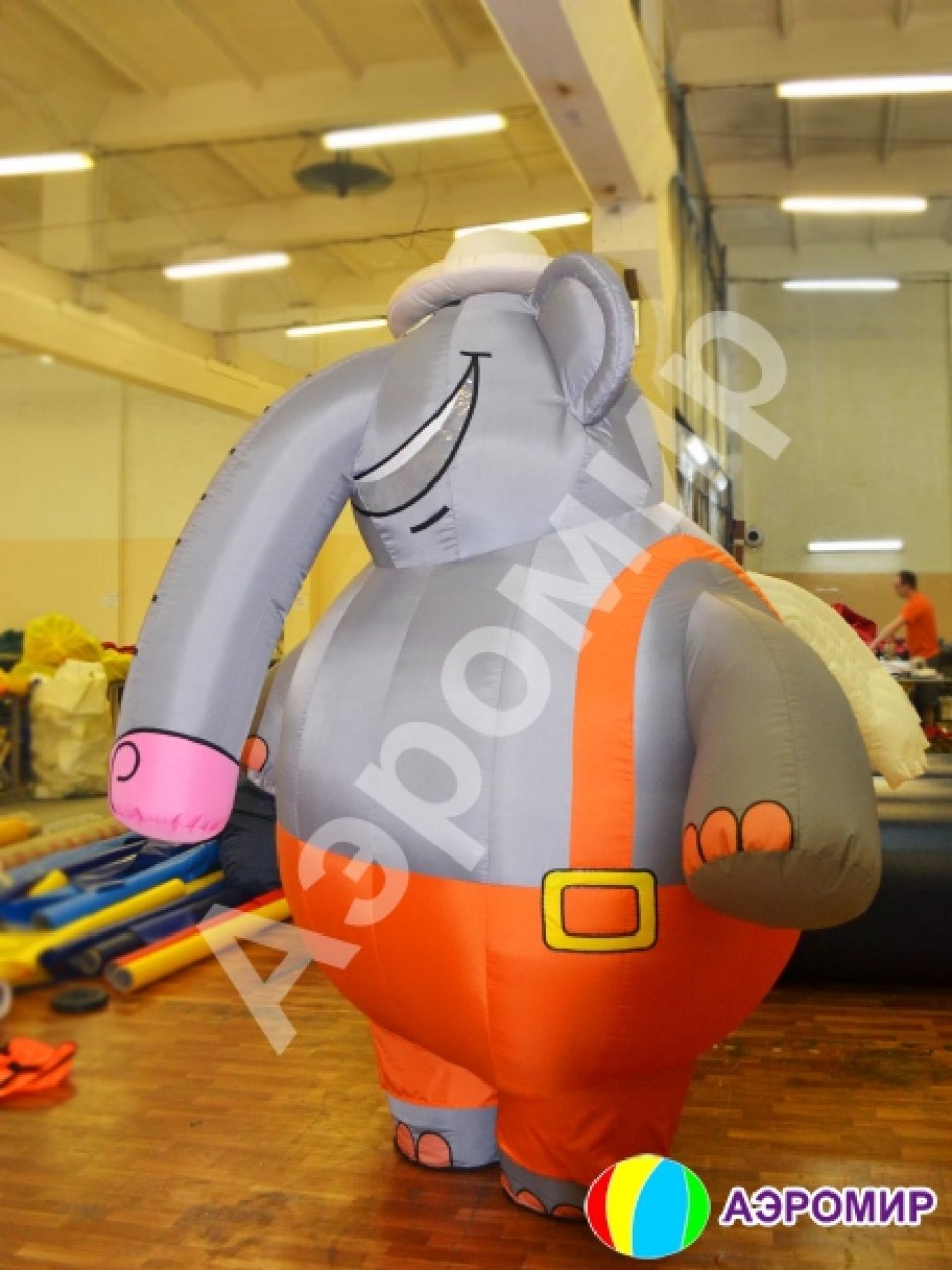 Надувной костюм Слона для рекламы