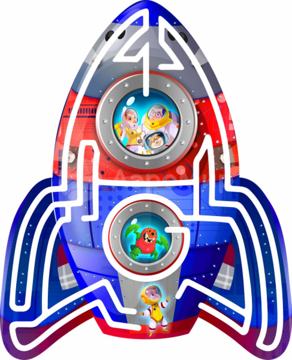 Напольный лабиринт Ракета