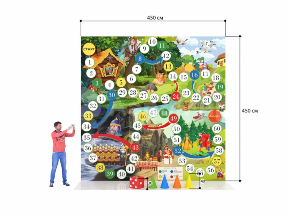 Игра бродилка Сказка — по русским народным мотивам