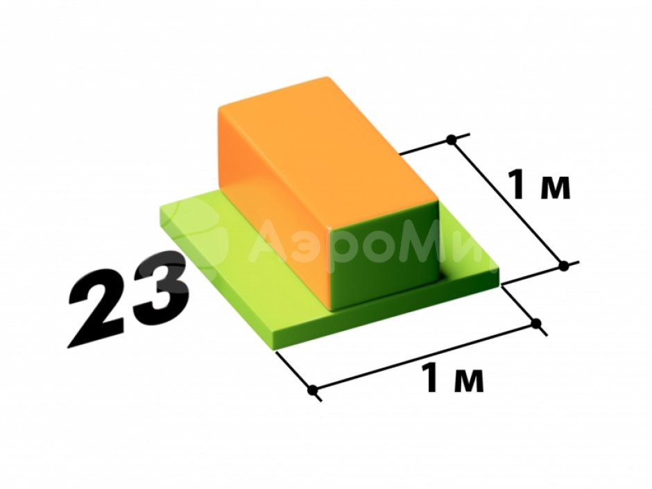 Мягкий игровой модуль Брусок - элемент мягкой полосы