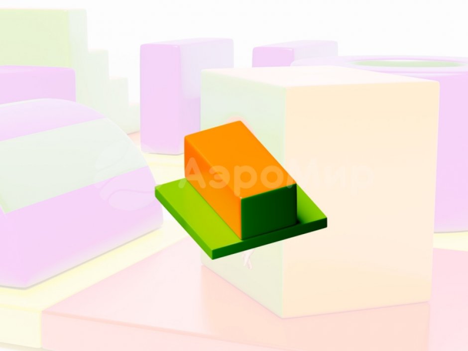 Мягкий игровой модуль Брусок - элемент мягкой полосы