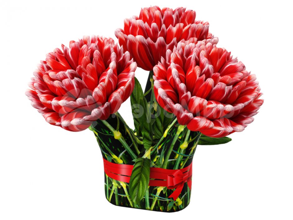 Надувной цветок Гвоздика — торжественное оформление Дня Победы