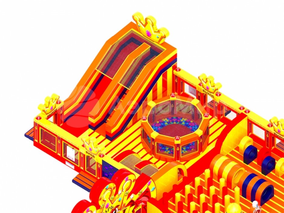 Надувной парк — Царь батут, площадью >500 м²