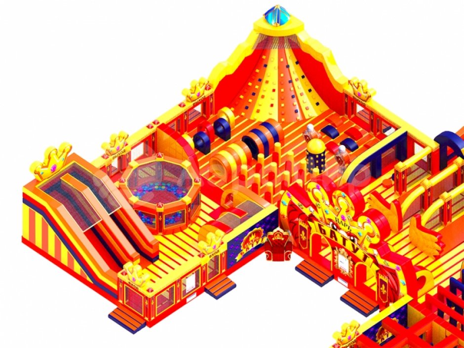 Надувной парк — Царь батут, площадью >500 м²