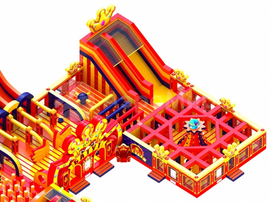 Надувной парк — Царь батут, площадью >500 м²