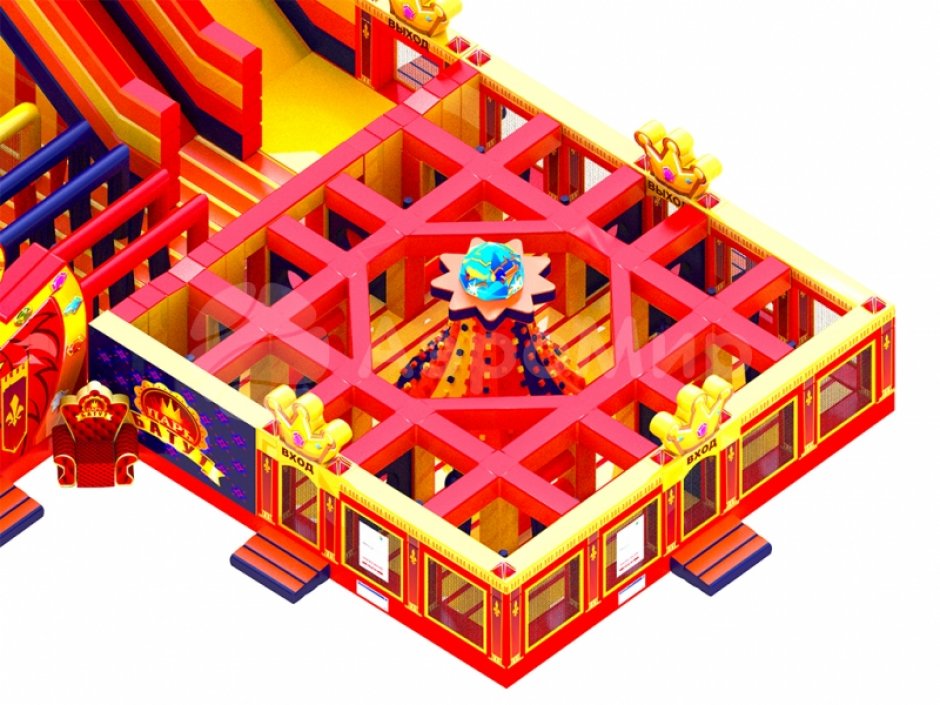 Надувной парк — Царь батут, площадью >500 м²