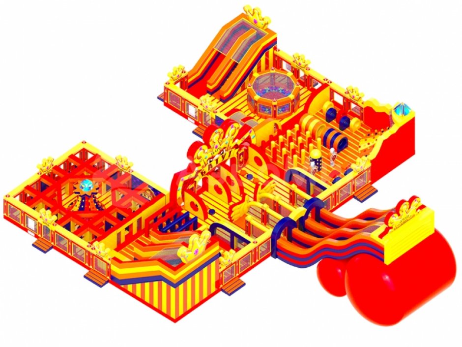 Надувной парк — Царь батут, площадью >500 м²