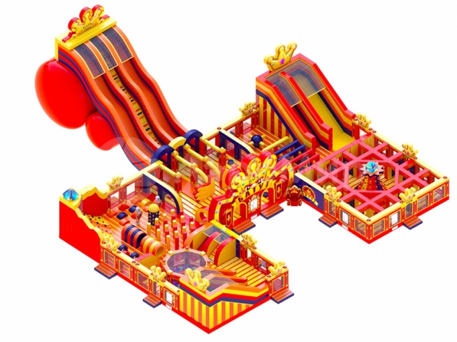 Надувной парк — Царь батут, площадью >500 м²