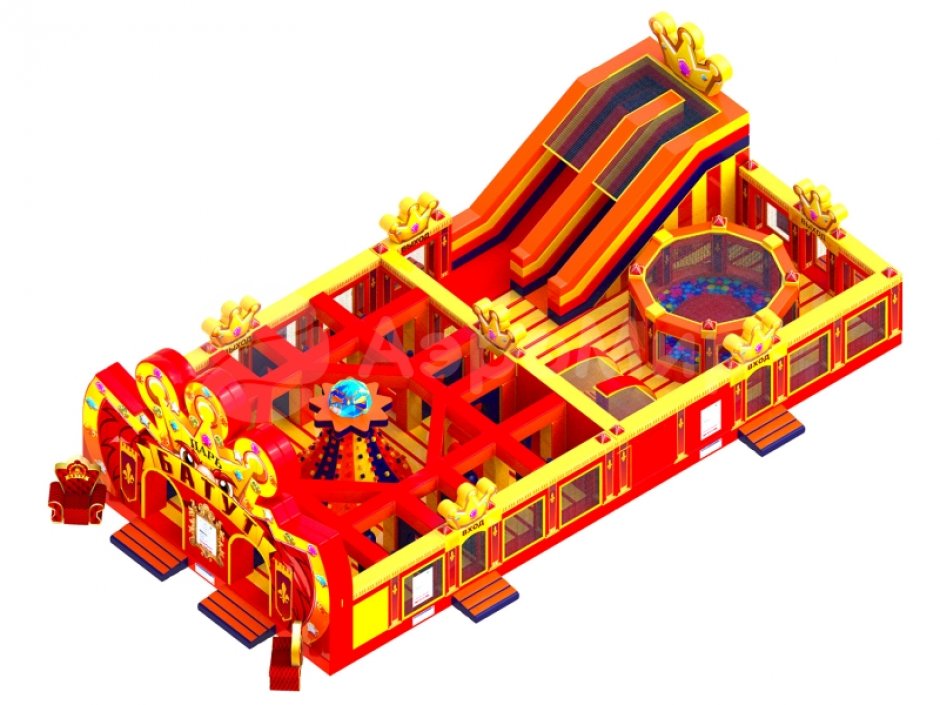 Коммерческий надувной Царь батут, площадью 200 м²