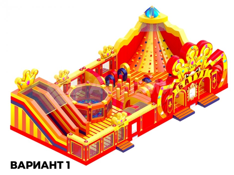 Коммерческий надувной Царь батут, площадью 200 м²