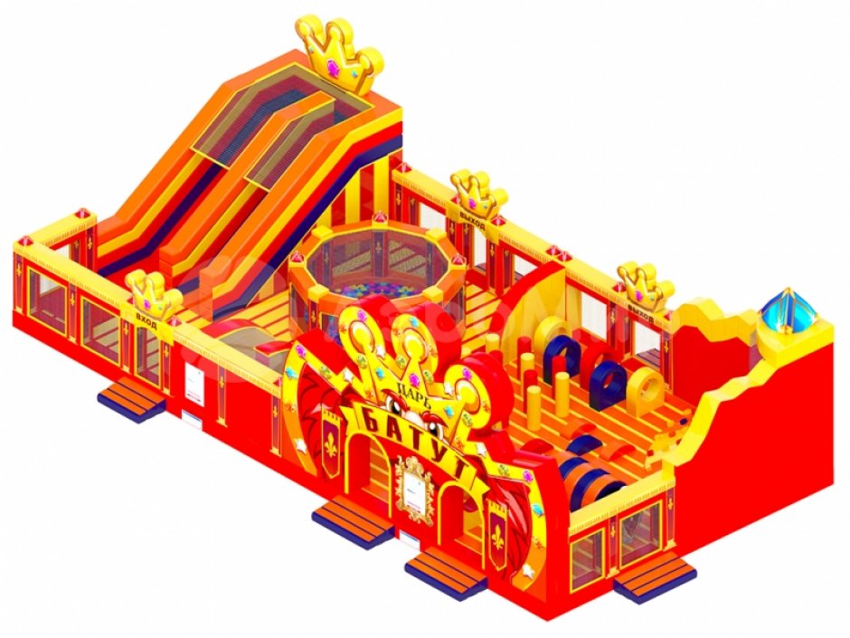 Коммерческий надувной Царь батут, площадью 200 м²