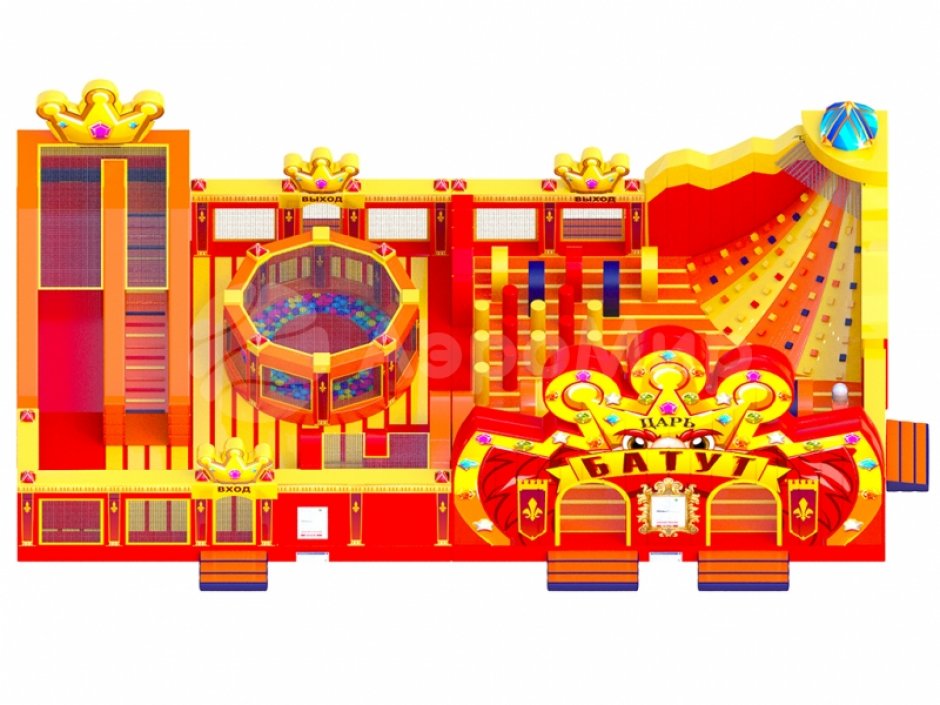 Коммерческий надувной Царь батут, площадью 200 м²