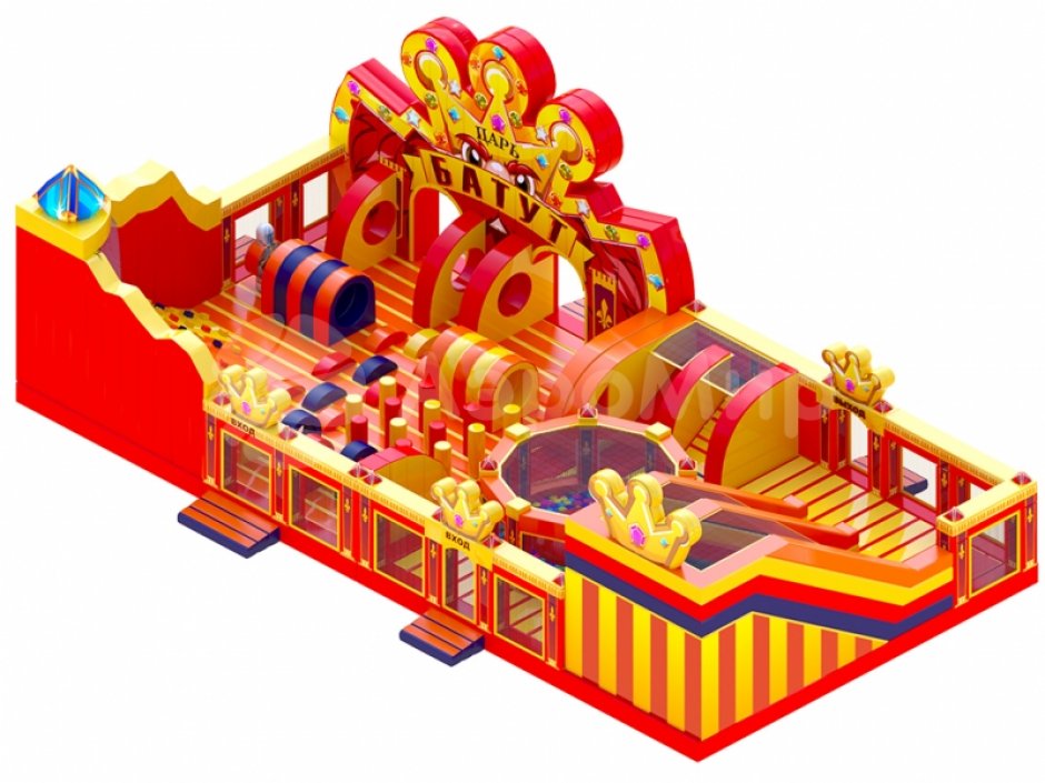 Коммерческий надувной Царь батут, площадью 200 м²
