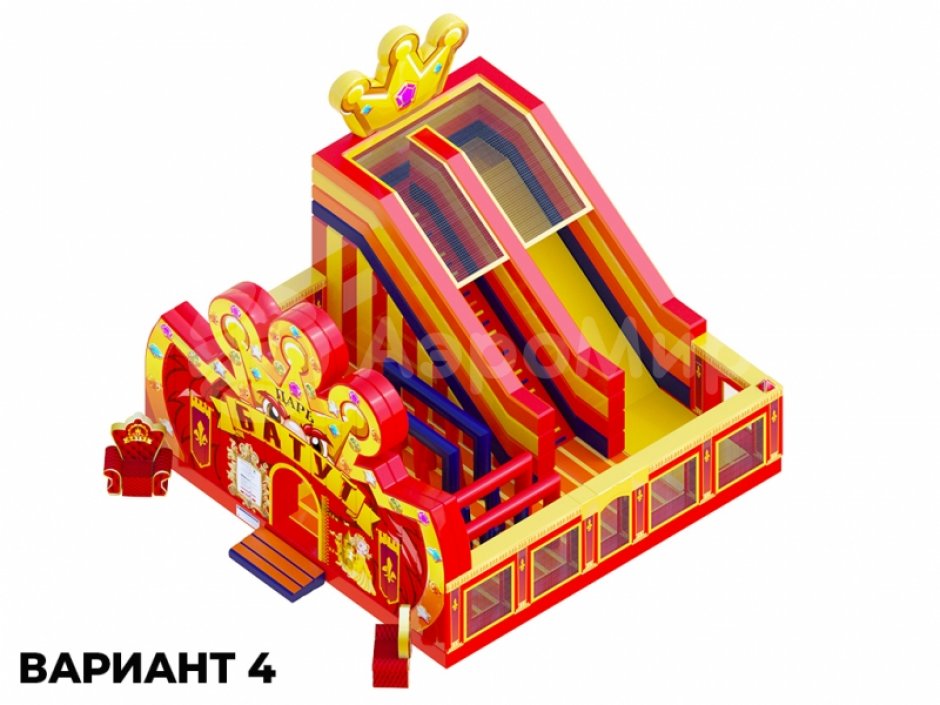 Коммерческий надувной Царь батут, площадью 100 м²