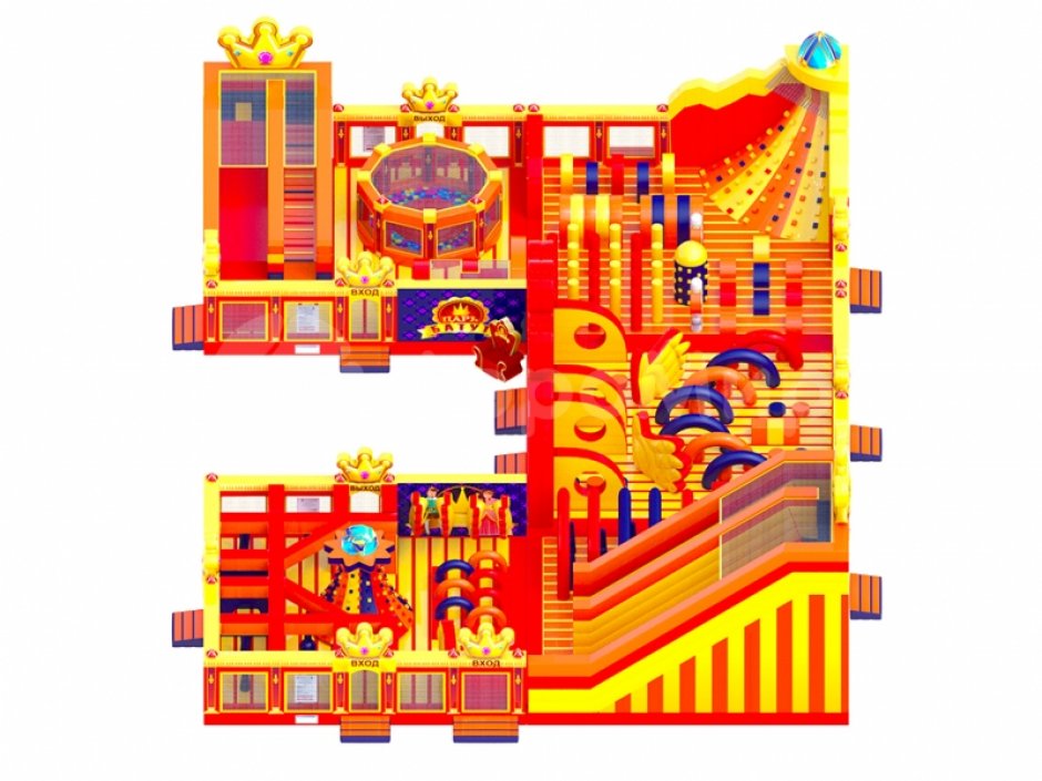 Надувной парк — Царь батут, площадью >500 м²