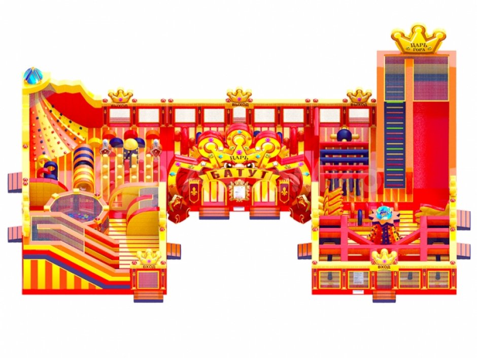 Надувной парк — Царь батут, площадью >500 м²