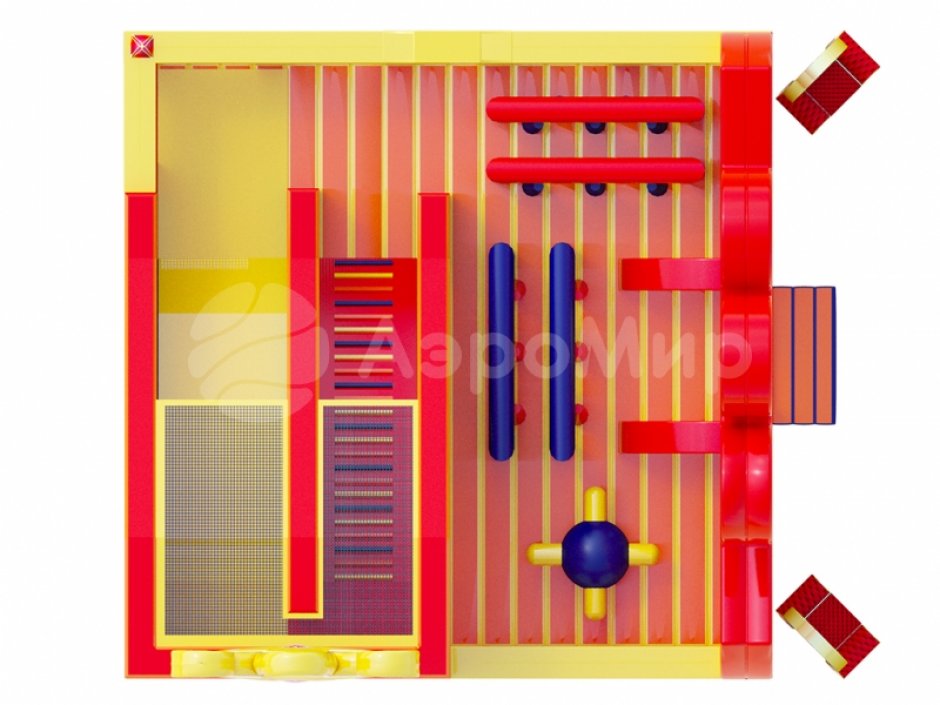 Коммерческий надувной Царь батут, площадью 100 м²