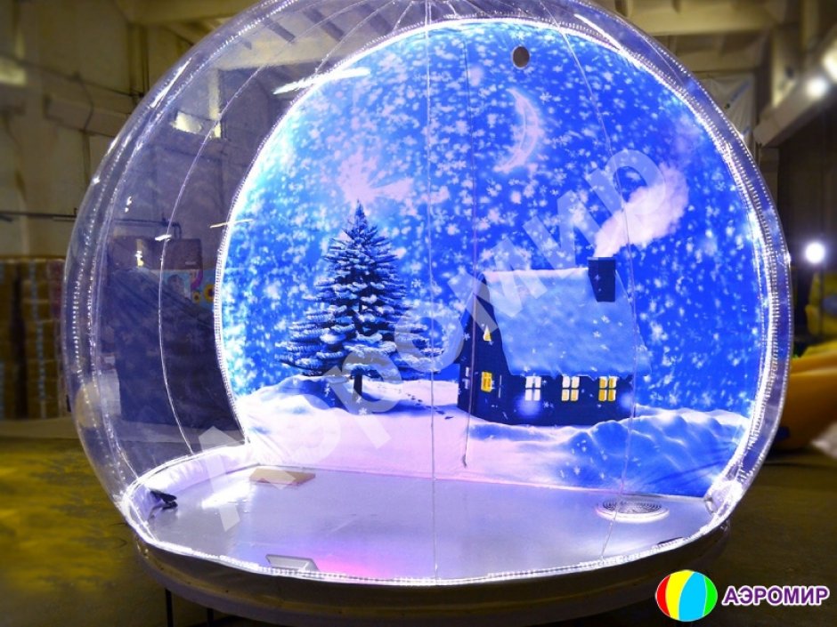 Эксклюзивный комплект Чудо-шар — прозрачная WOW-сфера с Ø3м